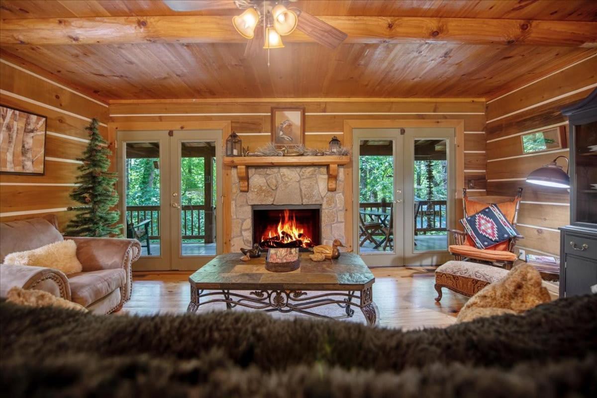 Waterfront Mountain Cabin With Hot Tub Villa Blue Ridge Exterior photo