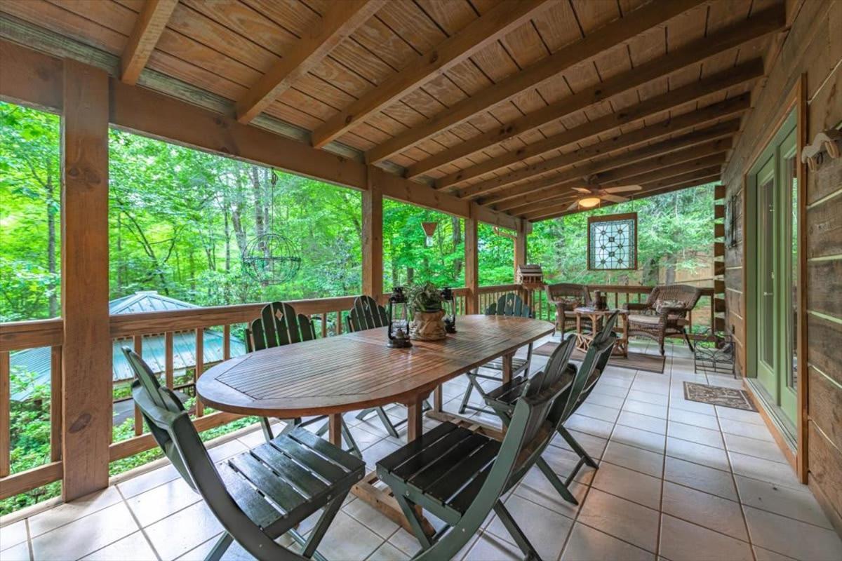 Waterfront Mountain Cabin With Hot Tub Villa Blue Ridge Exterior photo