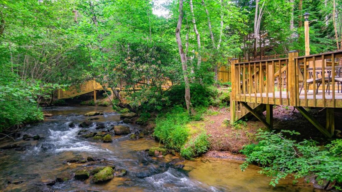 Waterfront Mountain Cabin With Hot Tub Villa Blue Ridge Exterior photo